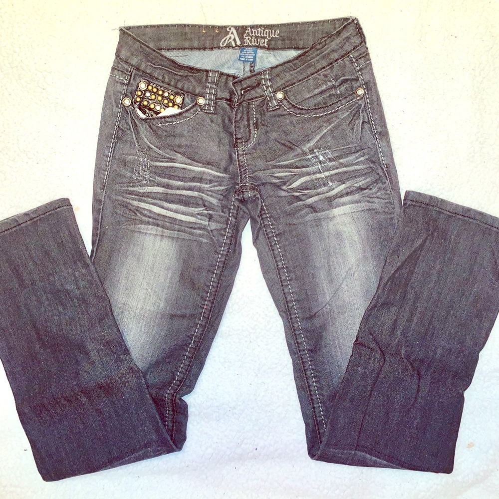 Antique Rivet Bootcut Jeans